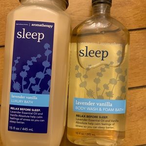 Bath and Body works SLEEP luxury bath & Body wash